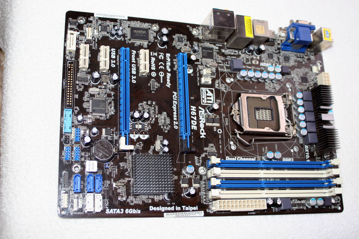 ■   ASRock    H67DE   /  LGA 1155   対応 マザーボード    出品時 BIOS まで確認    おまけ多数拍卖