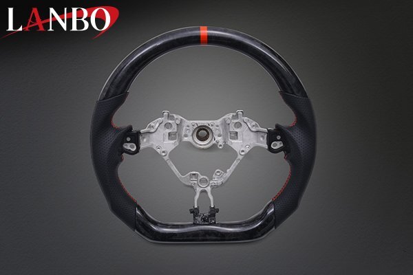 【M's】 トヨタ 50プリウス PHV GR SPORT LANBO プレミアムスポーツ ステアリング フォージドカーボン×リアルレザー CB001C ハンドル拍卖