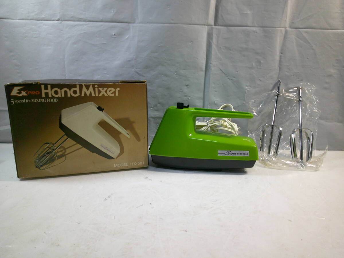 ★未使用 デッドストック レトロ エキスプロ ハンドミキサー HX-501拍卖