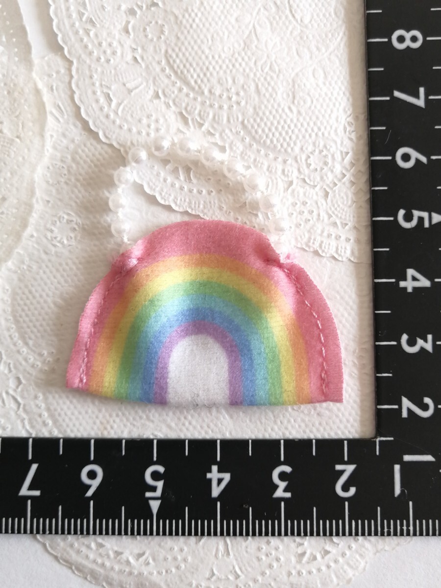 2r310 ドール用 虹のバッグ パール ピュアニーモ リカちゃん ブライス 1/6ドール拍卖