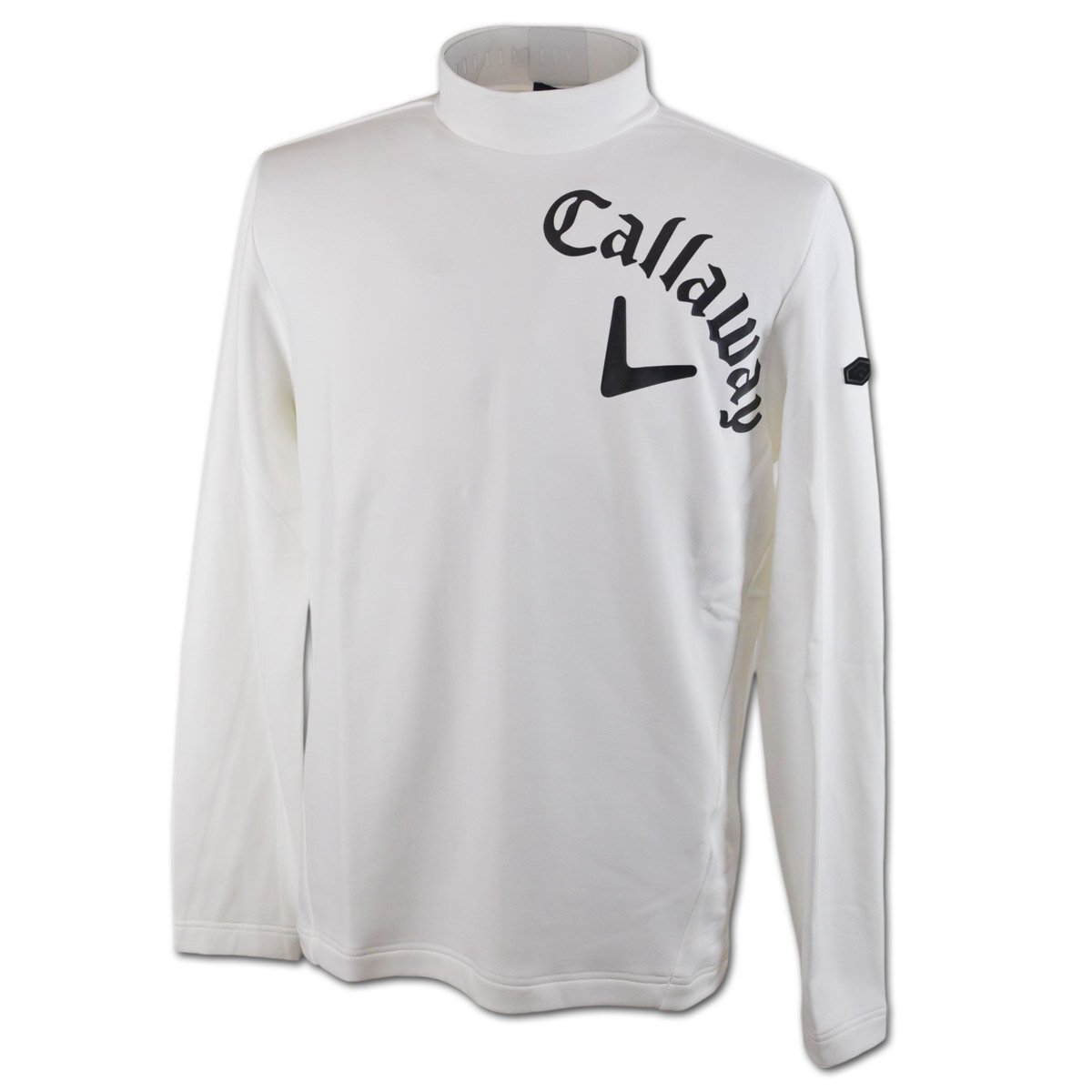3割引【キャロウェイ メンズ】長袖ハイネックシャツ L 白 C24233110-1030 Callaway ゴルフ かっこいい おしゃれ モックネック @拍卖