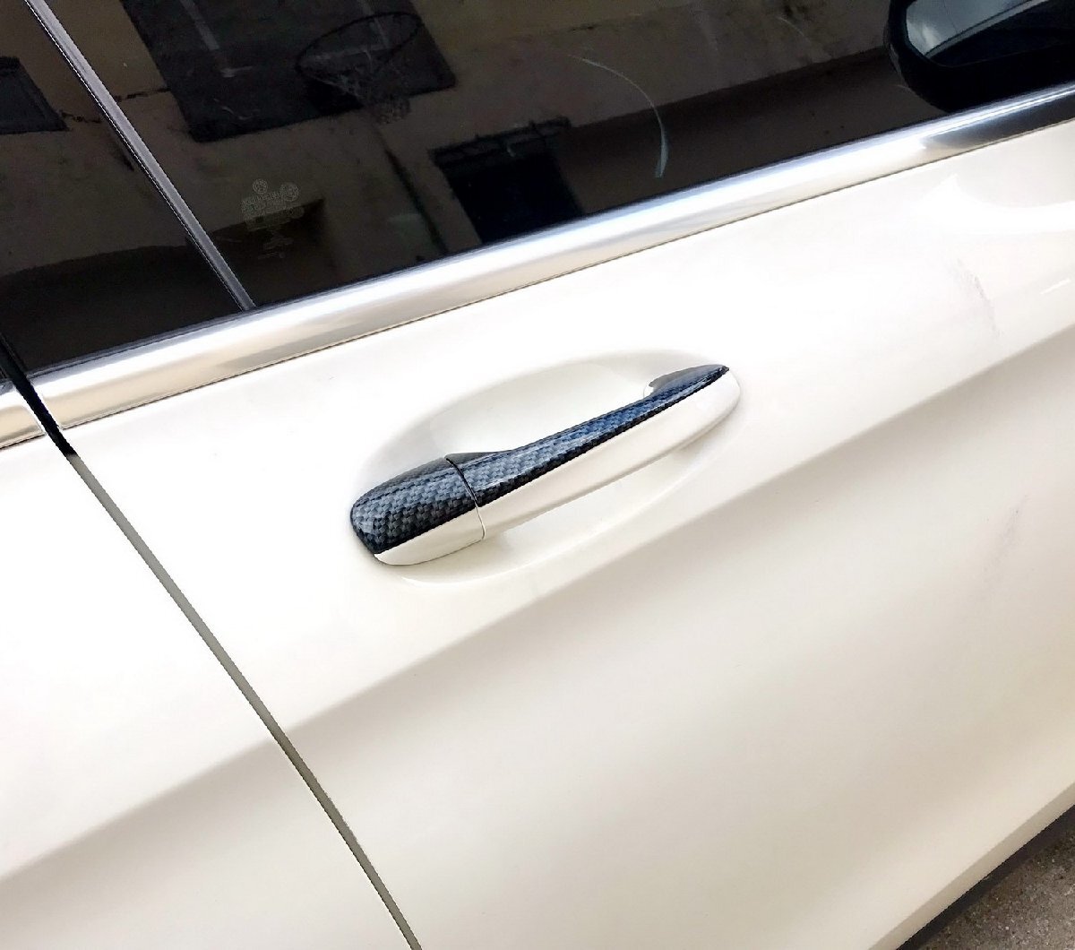 メルセデス ベンツ カーボン ルック ドアハンドル カバー W222 S300h S400 S400d S450 S550e S550 S560e S560 Sクラス セダン 右H拍卖