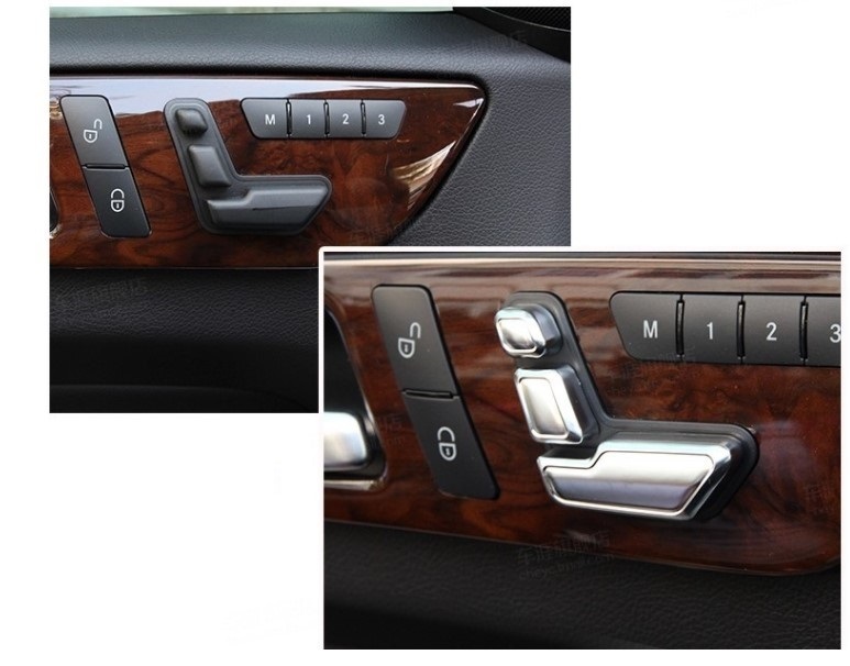 メルセデス ベンツ サテンシルバー シートスライダー カバー W218 X218 CLS350 CLS550 CLS63 CLSクラス シューティングブレーク拍卖