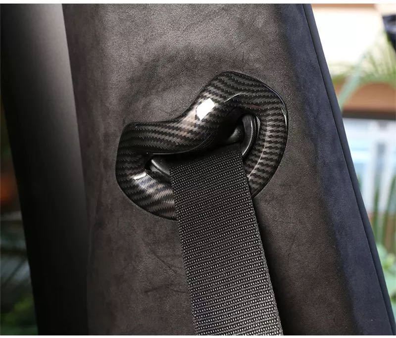 スポーティ全開♪♪ BMW カーボン ルック シートベルト ストッパー カバー G07 X7 xDrive35d xDrive35dMスポーツ M50 ガーニッシュ拍卖