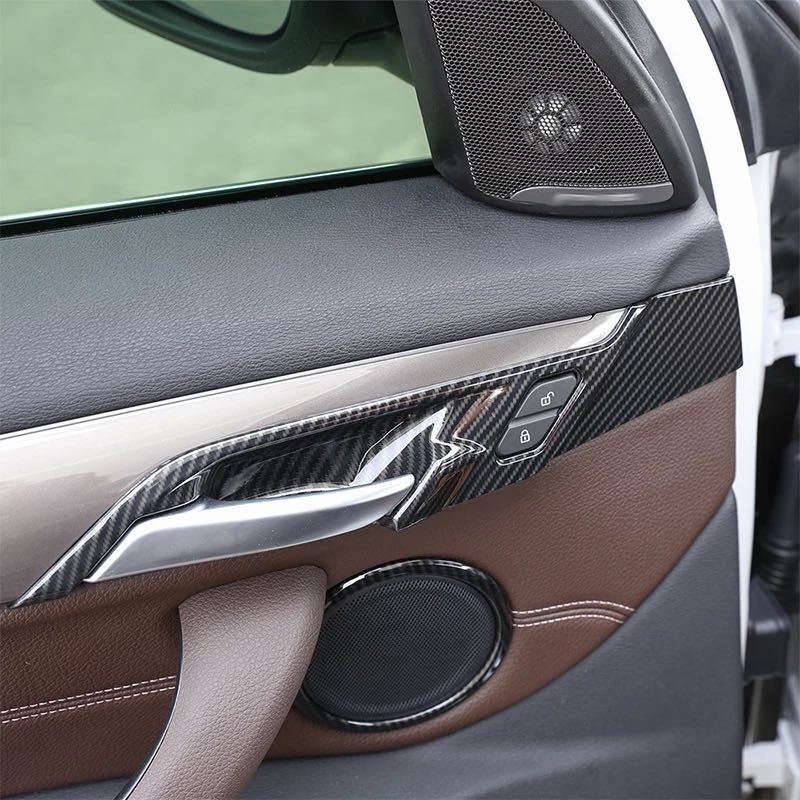 BMW カーボンルック インナー ドアハンドル カバー X1 F48 sDrive xDrive 18i 18d 20i 25i Mスポーツ Xライン X1シリーズ拍卖