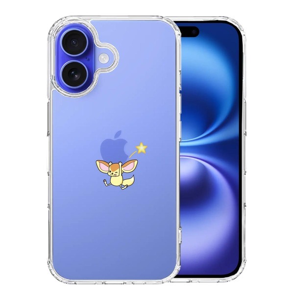 iPhone16 ケース クリア フェネック アップル 重量挙げ スマホケース 側面ソフト 背面ハード ハイブリッド拍卖