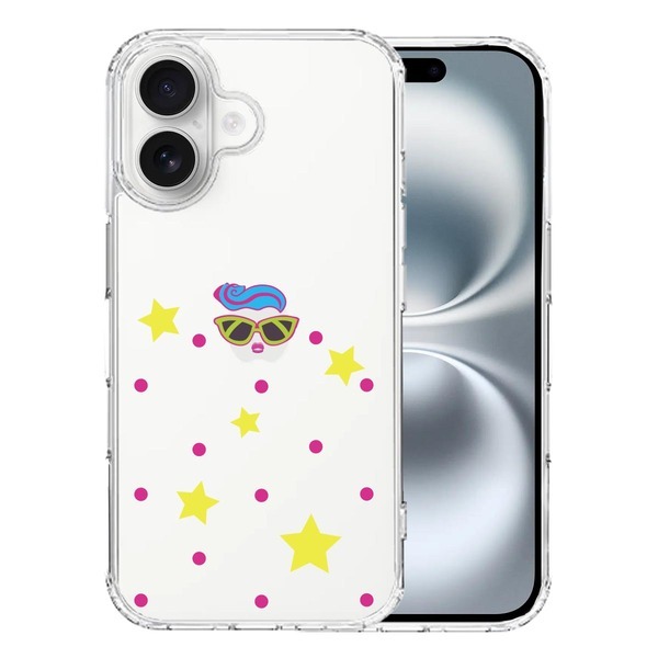 iPhone16 ケース クリア ファンキー スマホケース 側面ソフト 背面ハード ハイブリッド拍卖