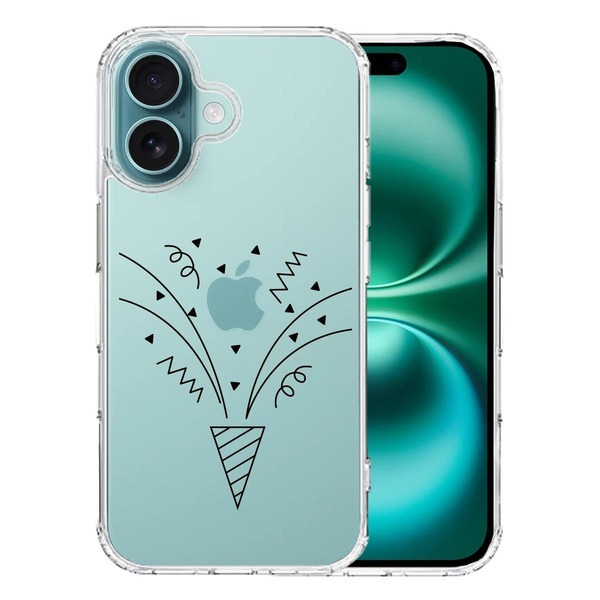iPhone16 ケース クリア クラッカー スマホケース 側面ソフト 背面ハード ハイブリッド拍卖