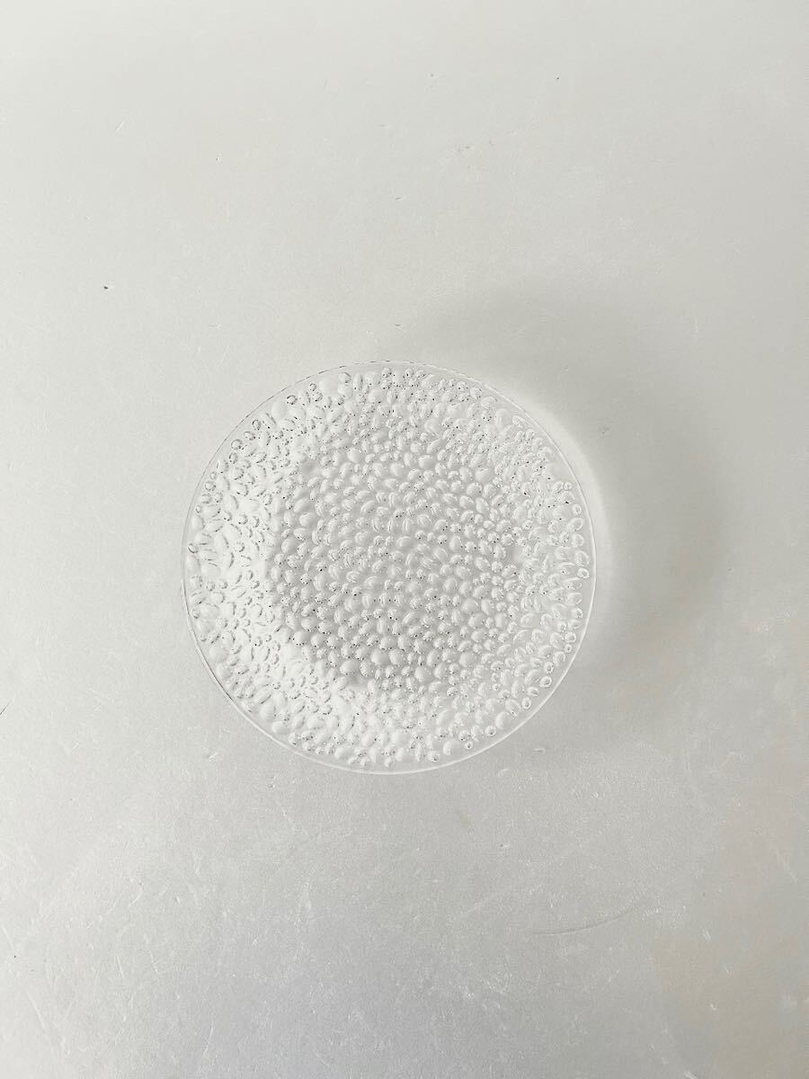 【美品】ティファニー  ガラスプレート  大皿  コブルストーンプラター拍卖