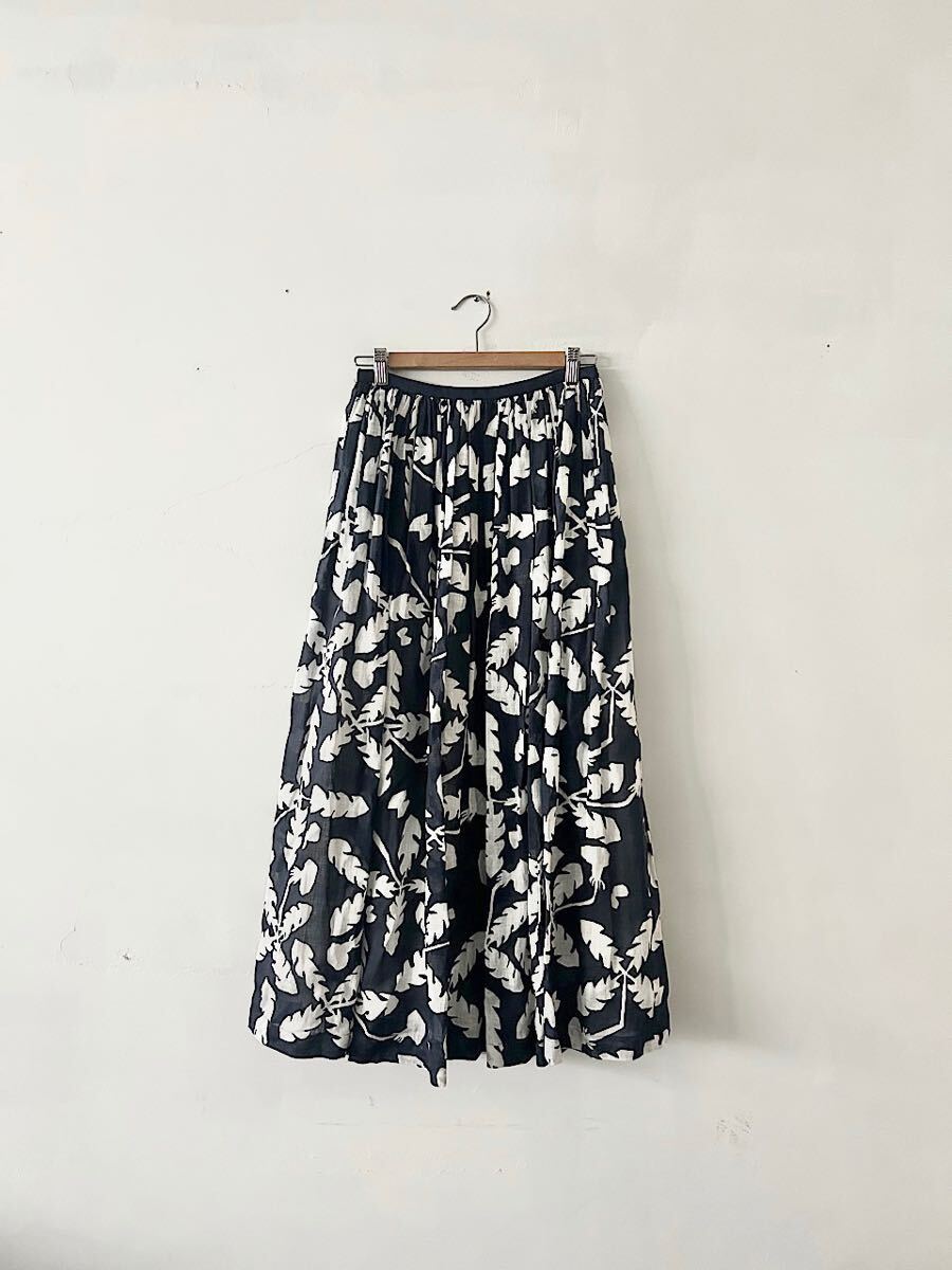 【美品】mina perhonen soffione リネンスカート サイズ36拍卖