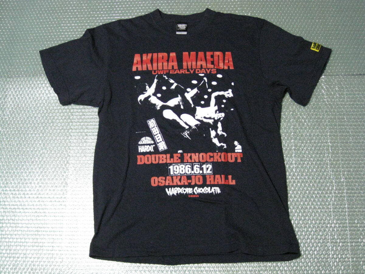 HARDCORE CHOCOLATE ハードコアチョコレート Tシャツ UWF 1986年6月12日 前田日明 VS 藤波辰巳 大阪城ホール ■前田昭 藤波辰爾 拍卖