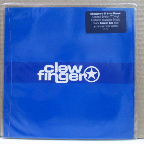 CLAWFINGER(クローフィンガー)-Biggest & The Best (UK オリジナル・ブルーヴァイナル 7インチ+マット固紙ジャケ, レアステッカー付きPVC)拍卖