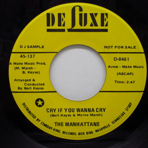MANHATTANS()-Cry If You Wanna Cry (Promo)拍卖