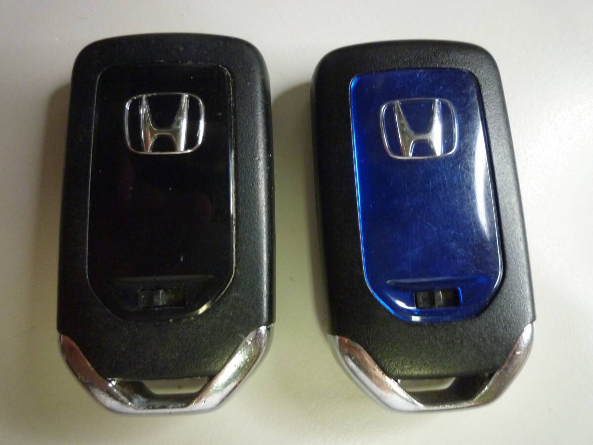 ホンダ 純正 スマートキー 青 黒 2個セット 中古 通電確認済拍卖