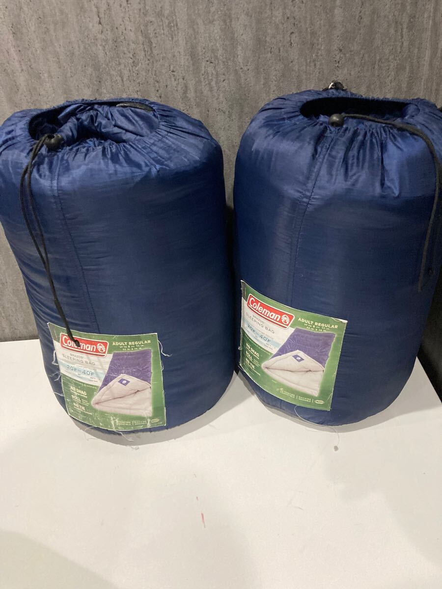 Coleman 寝袋 Brazos 20°to40° アダルトレギュラー コールマン アウトドア キャンプ拍卖
