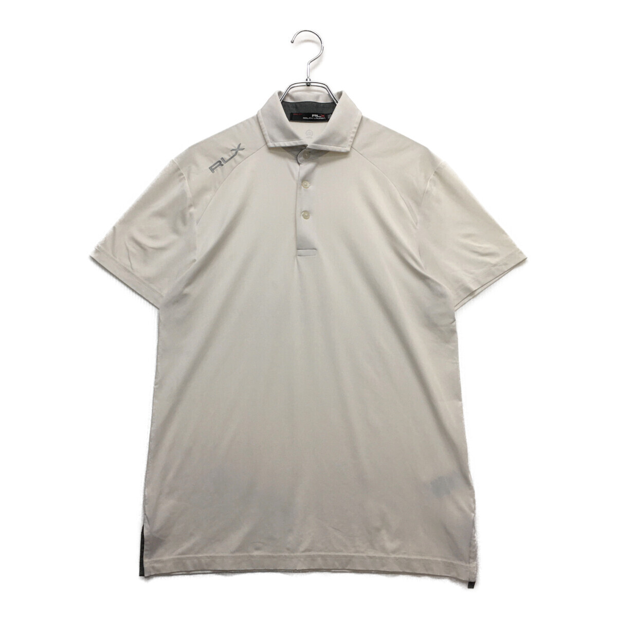 coco 中古【値下げ】 ラルフローレン RALPH LAUREN メンズ 半袖ポロシャツ S 白 ホワイト RLX レターパックプラス発送可 95226拍卖