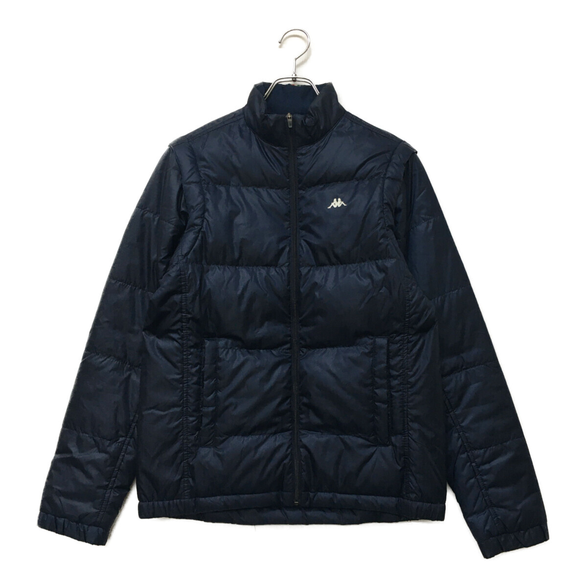 coco 中古【SALE】カッパゴルフ KAPPA GOLF メンズ ダウンジャケット M 紺 ネイビー フルジップ 2WAY 防寒 アウター 102487拍卖