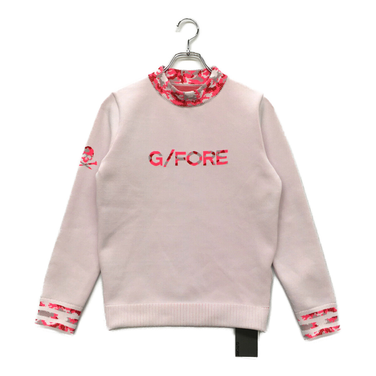 coco 未使用品【SALE】ジーフォア G/FORE レディース ニット 38(M) ピンク系 長袖セーター レターパックプラス発送可 89091拍卖