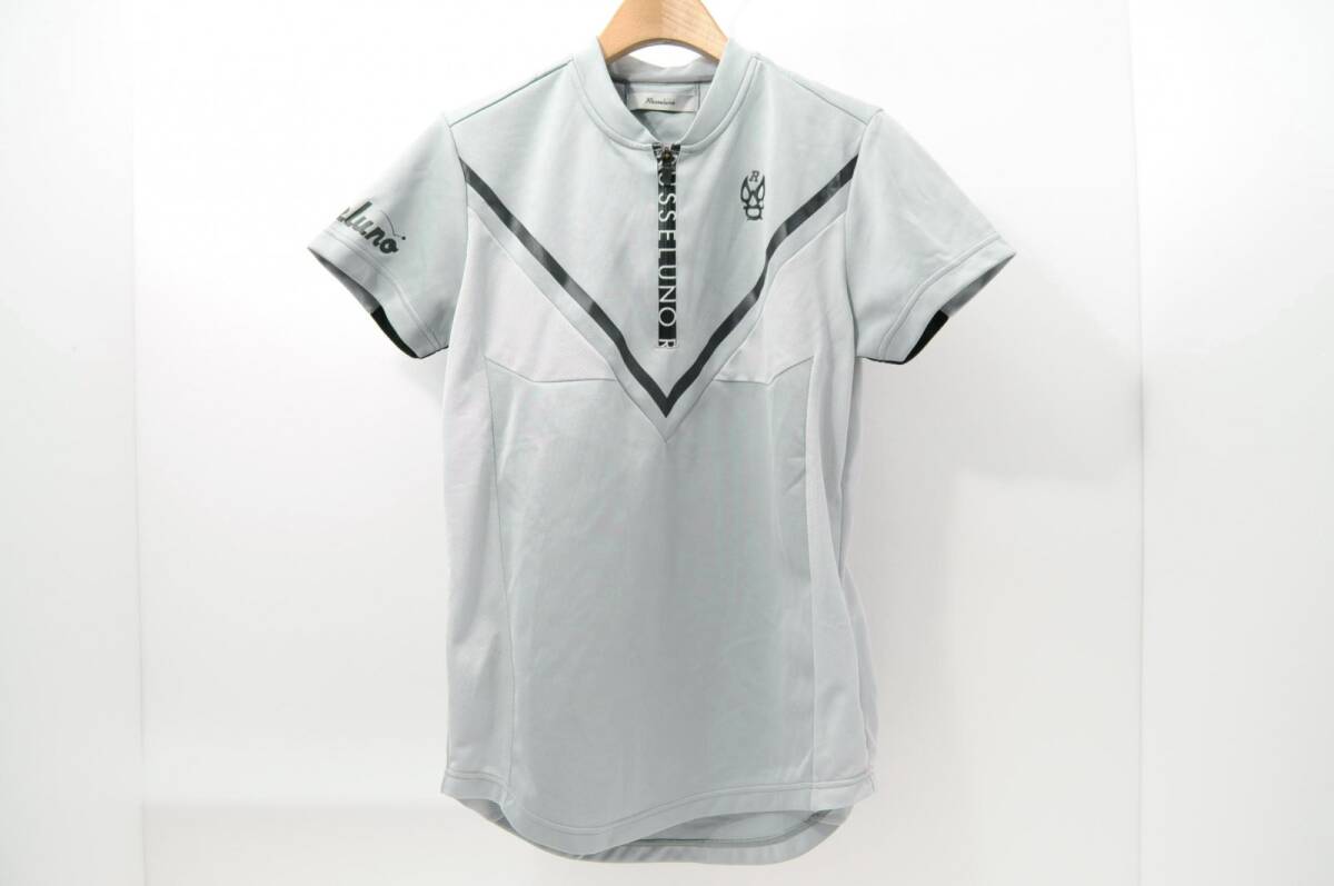 coco 中古 【SALE】 ラッセルノ RUSSELUNO メンズ 半袖ハーフジップシャツ 4(M) グレー ルチャ レターパックプラス発送可 67689拍卖