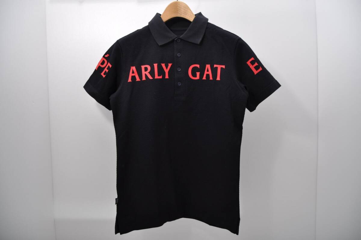 coco 中古【値下げ】 パーリーゲイツ PEARLY GATES メンズ 半袖ポロシャツ 4(M) 濃紺 ダークネイビー 濃紺 レターパックプラス発送可 80500拍卖