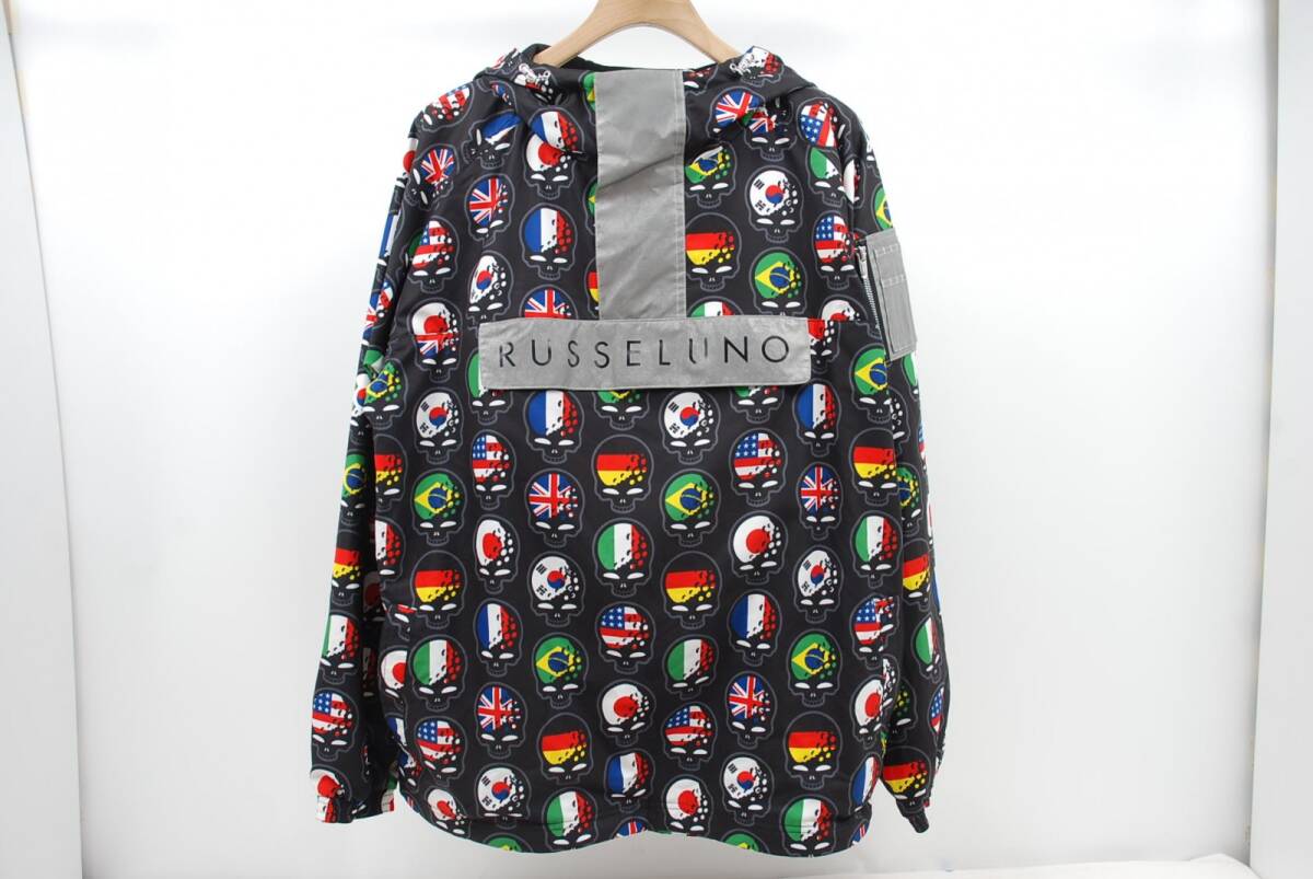 coco 中古【SALE】ラッセルノ RUSSELUNO メンズ ジャケット 6(LL) 黒 長袖フード付きプルオーバー レターパックプラス発送可 83883拍卖