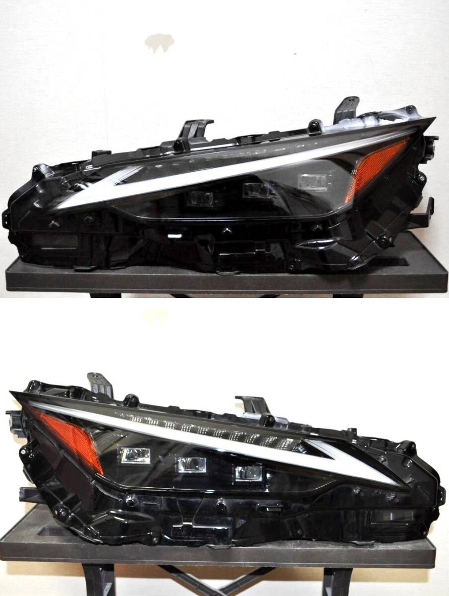 綺麗 劣化無し LEXUS IS 30系 現行 レクサス 純正 3眼 LED 左右 ヘッドライト ③ KOITO 53-121 刻 Iオ ASE30 AVE30 AVE35 GSE30 GSE31拍卖