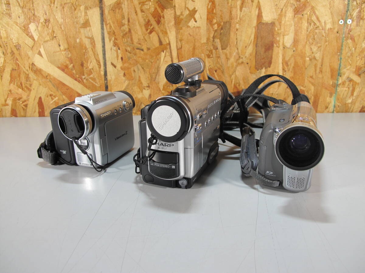 ハンディービデオカメラ 3点まとめ 動作未確認 VL-PD7 200X FV M300 ジャンク現状品拍卖