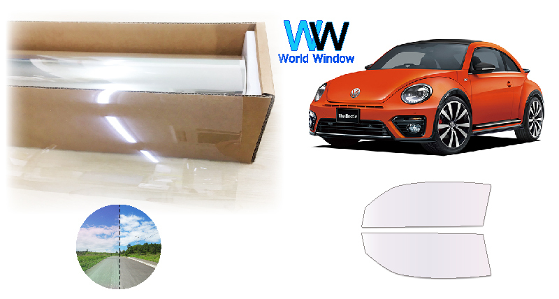 遮熱 オーロラフィルム(サイレントタイプ) 85% ザ・ビートル (16CBZ系) カット済みカーフィルム フロントドア用拍卖