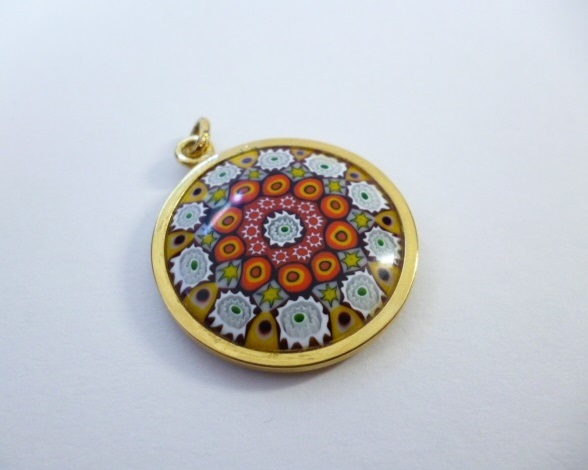 β Venetian murano glass ベネチアングラス ペンダントトップ SILVER β ベネチアンガラス ムラーノ ベネチアン拍卖