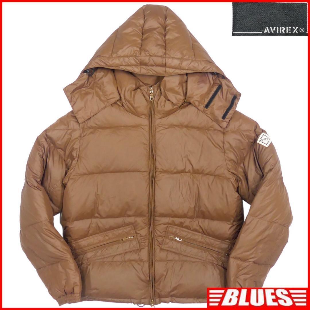 即決★AVIREX★メンズL ダウンジャケット アヴィレックス アウトドア ダウンコート 登山 キャンプ ナイロン拍卖
