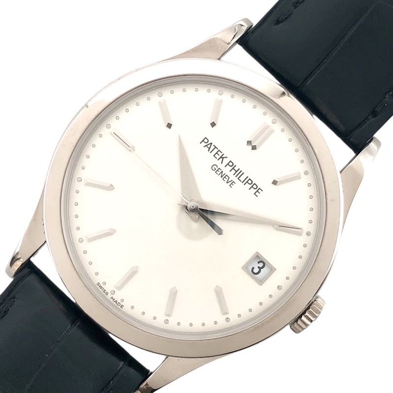 パテック・フィリップ PATEK PHILIPPE カラトラバ 5296G-010 シルバー K18ホワイトゴールド K18WG 腕時計 メンズ 中古拍卖