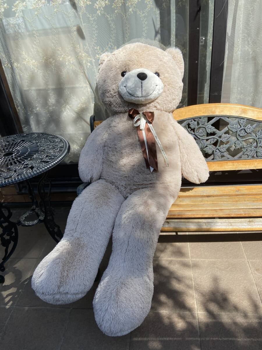 メガ・くま 150㎝ 大型 ぬいぐるみ 抱き枕 添い寝枕 おもちゃ ほぼ未使用拍卖