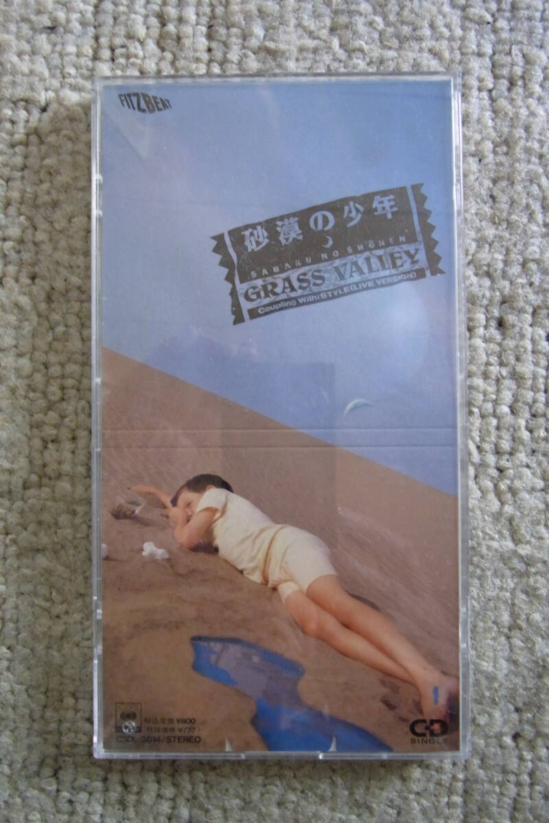 入手困難超レア物美品・廃盤8㎝CDシングル54: Grass Valley 砂漠の少年 専用プラスチックケース付 拍卖