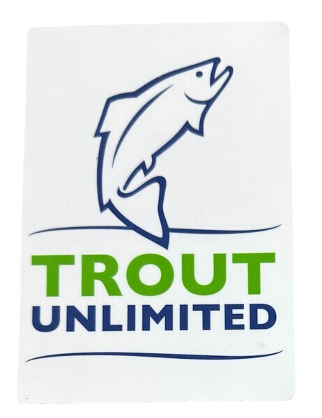 訳有 トラウト アンリミテッド ステッカー Trout Unlimited STICKER シール フライ フィッシング 非営利組織 保護 アメリカ USA 魚 鱒 釣拍卖
