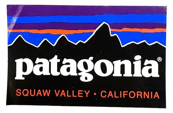 訳有 パタゴニア ステッカー スコーバレー カリフォルニア 一列 PATAGONIA SQUAW VALLEY STICKER 海外 店舗 アメリカ フィッツロイ シール拍卖