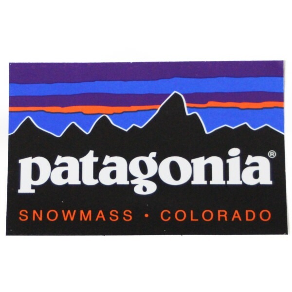 パタゴニア ステッカー スノーマス コロラド 一列 PATAGONIA SNOWMASS COLORADO 海外 店舗 アメリカ USA 州 STICKER フィッツロイ シール拍卖
