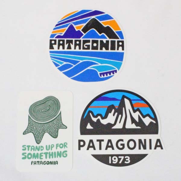 訳あり パタゴニア ステッカー 光沢 3種セット PATAGONIA フィッツロイ ライツ スコープ 切り株 スタンドアップ シール カスタム SET 新品拍卖