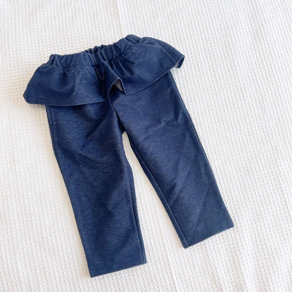 グリーンレーベルリラクシングGreen Label Relaxingフリル レギンス95センチ レギパンUNITED ARROWS ユナイテッドアローズ デニムパンツ拍卖