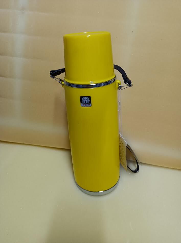 保温水筒 ◆ レトロ ◆ 未使用 ◆ 孔雀印 ◆ 0.9 【保管 101】拍卖