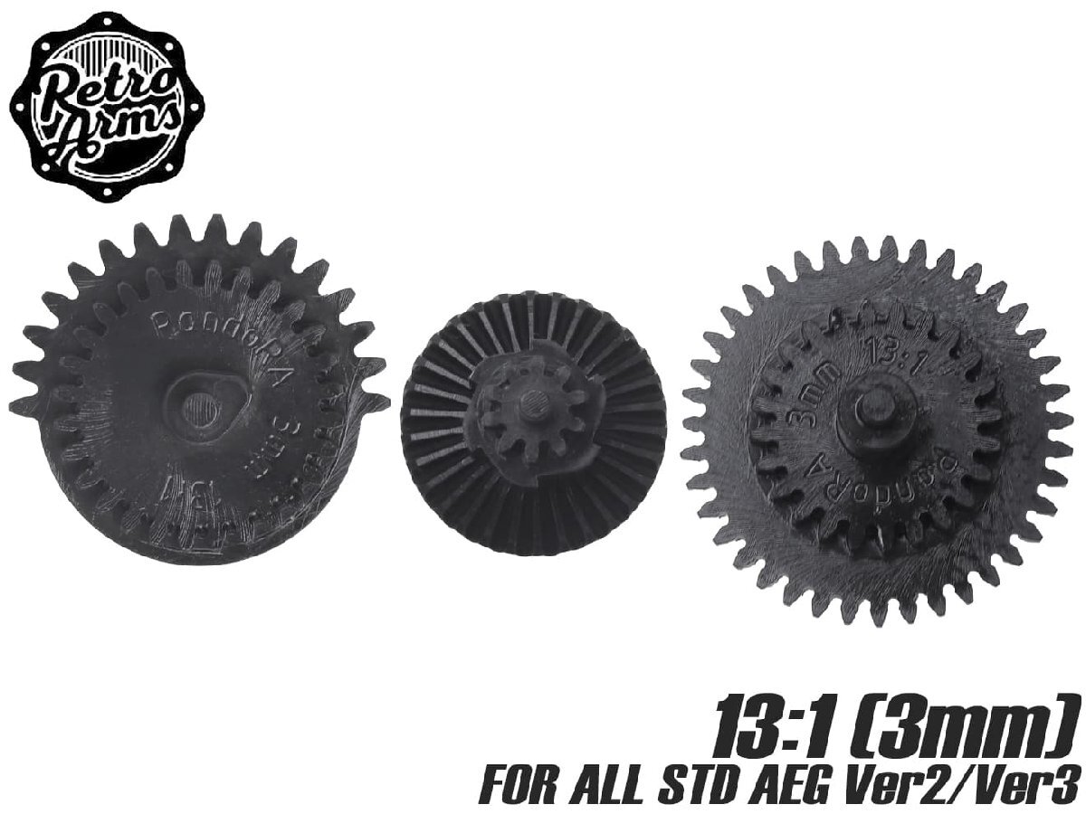 RA-AE-173 RETRO ARMS PandoRA スチールCNC ギアセット - RATIO 13:1 (3mm)拍卖