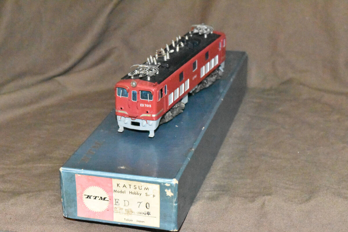 値下げ!! 【入手困難 絶版品】 塗装済み、キット組み立て品 カツミ ED70 1M拍卖