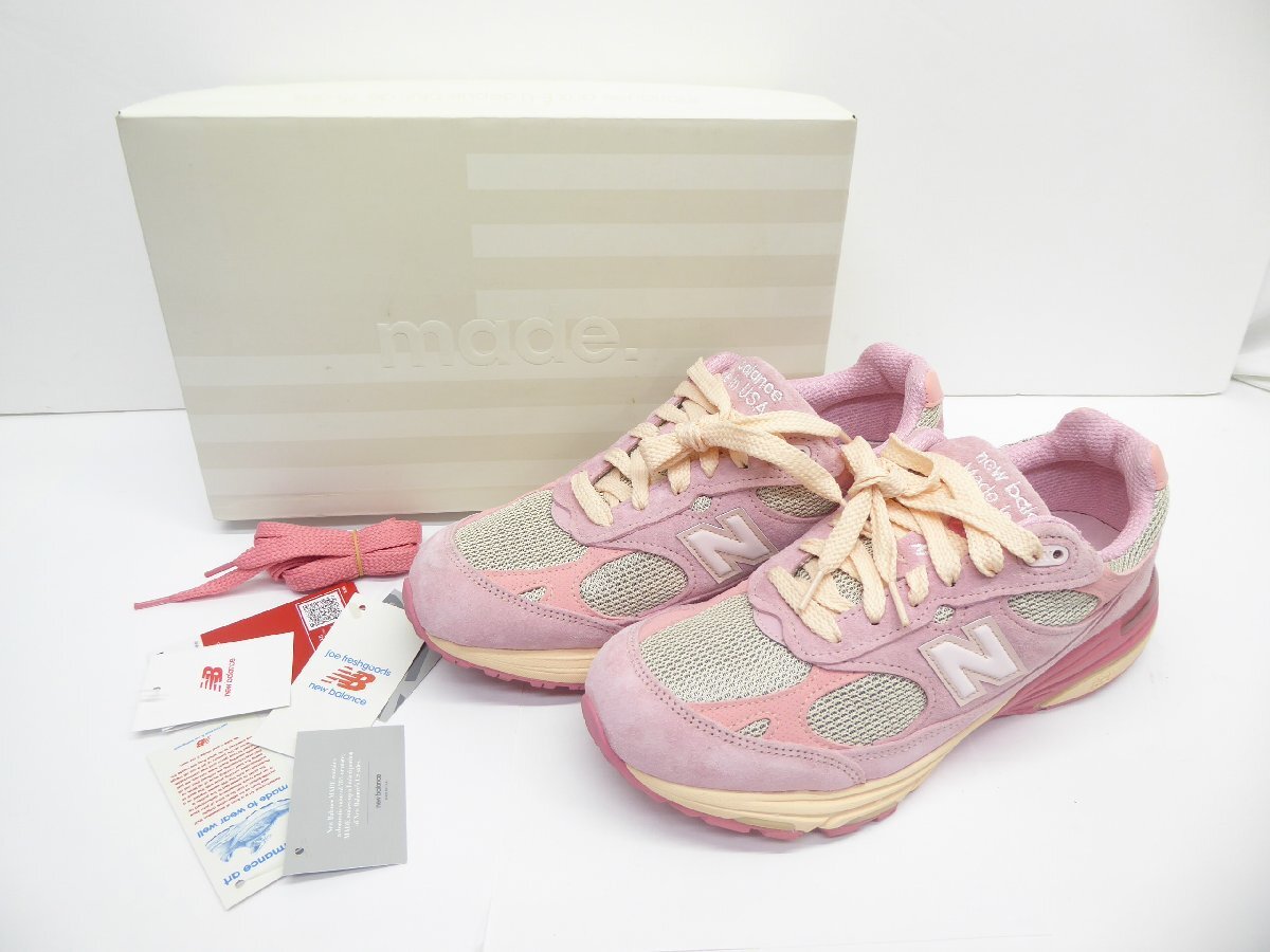 ニューバランス New Balance × Joe Fresh goods MR 993 JH1 Powder Pink size26.5cm 靴 スニーカー △WT3088拍卖