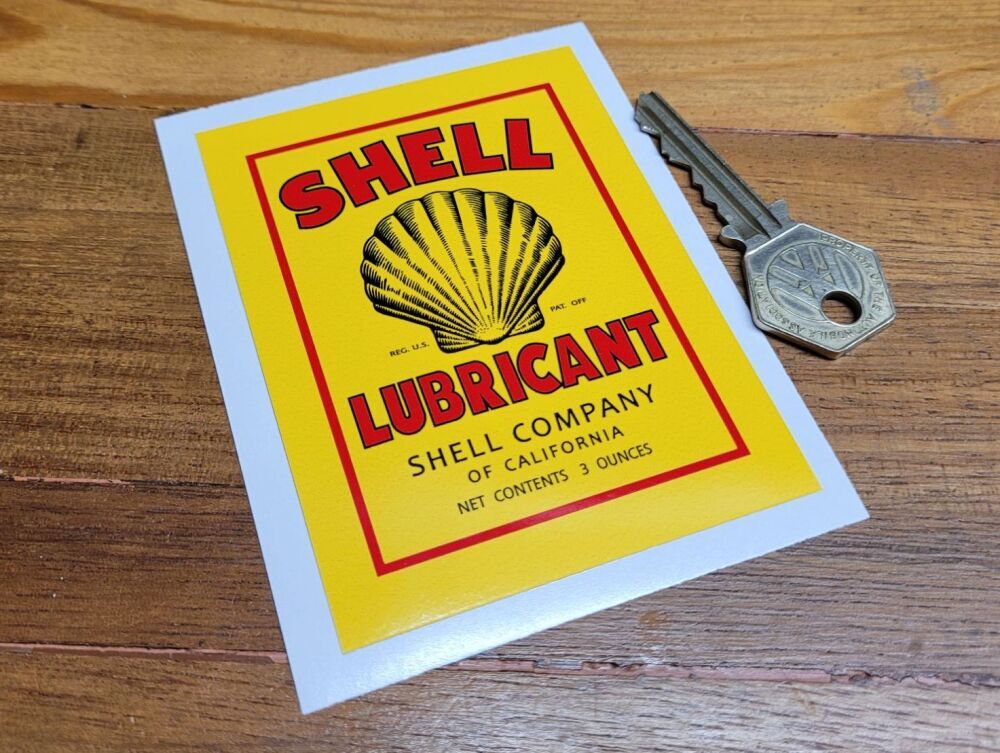 Shell シェル 75mm x 100mm 車 バイク ステッカー デカール 送料無料拍卖