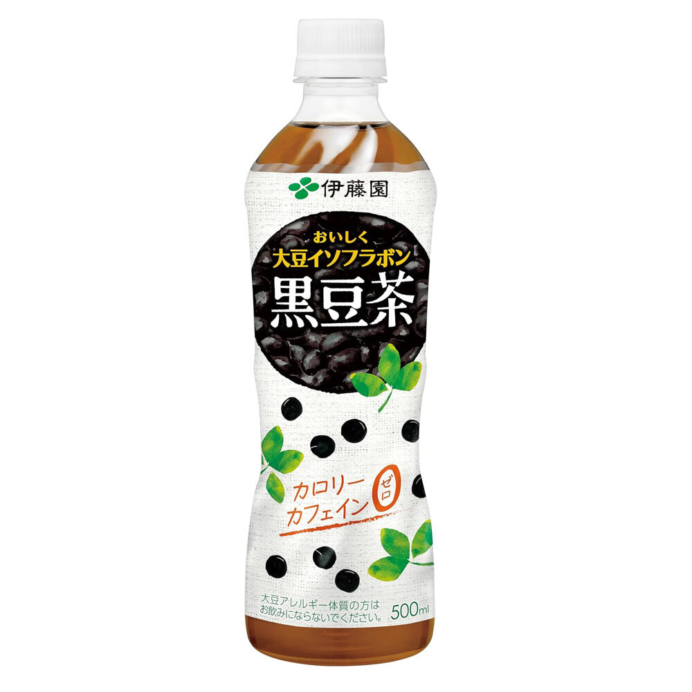 伊藤園 おいしく大豆イソフラボン黒豆茶 ペットボトル 500mlx24本セット 4901085635391 代引き不可品拍卖