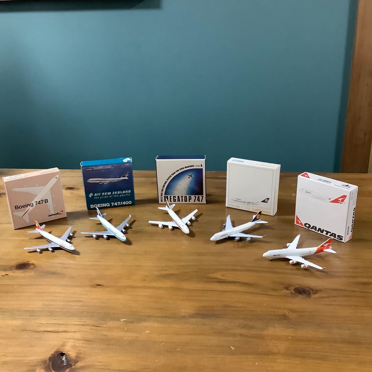 SCHABAK BOEING 747 5つセット(スイス・ニュージーランド・シンガポール・ドイツ・オーストラリア)航空機模型拍卖