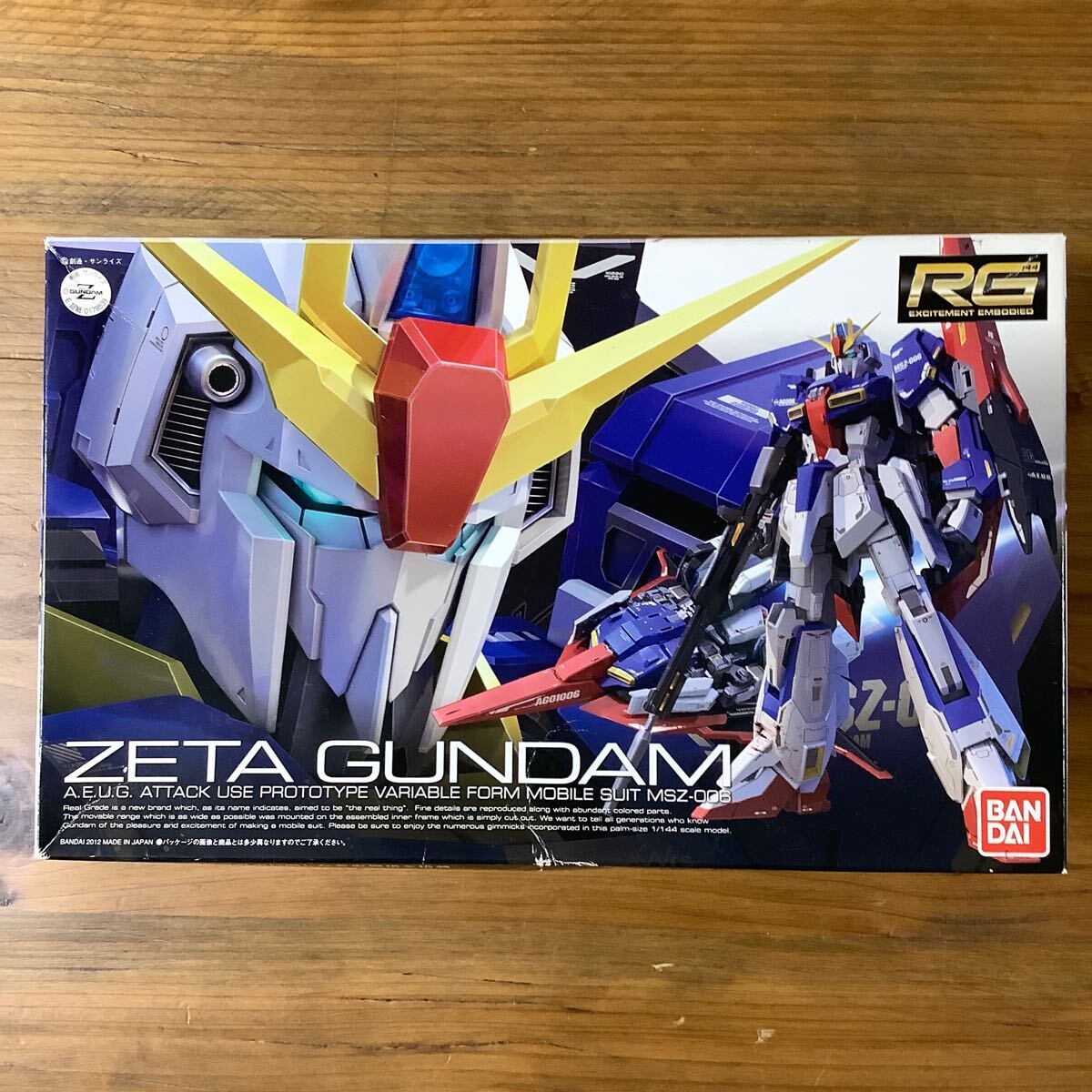 MSZ-006 ゼータガンダム (1/144スケール リアルグレード(RG) 10 機動戦士Zガンダム 2182847) 未組立拍卖