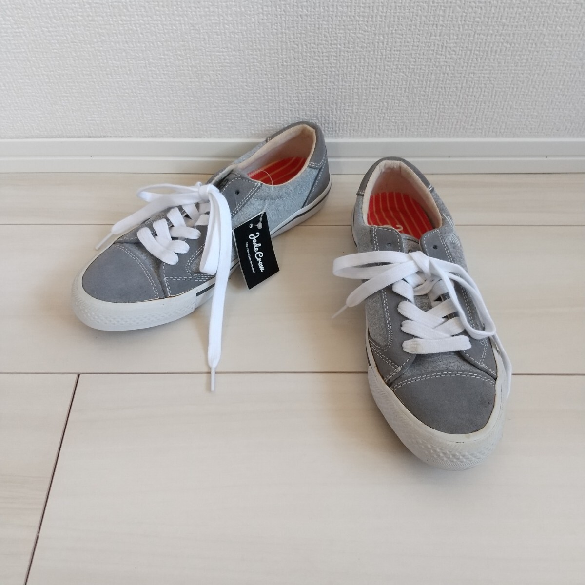 ◎●(512)Jade Crew グレー スニーカー(24.0cm)拍卖