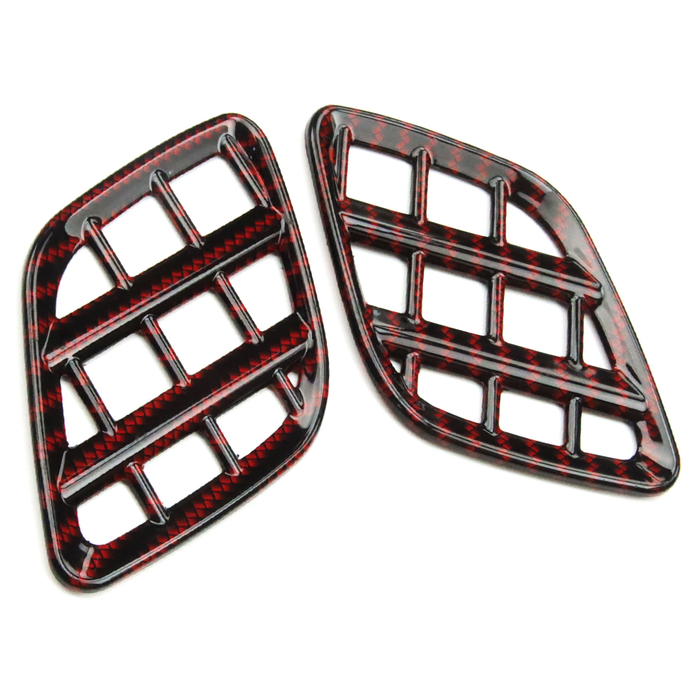 スズキ スイフト ZD系 ZC系 エアコン吹出し口ガーニッシュ インテリアパネル カーボン調レッド Tokutoyo拍卖