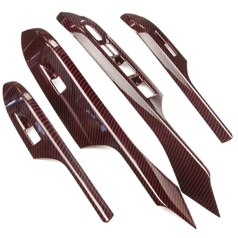 スズキ スイフト ZD系 ZC系 ウインドウスイッチパネル ガーニッシュ インテリアパネル カーボン調レッド Tokutoyo拍卖