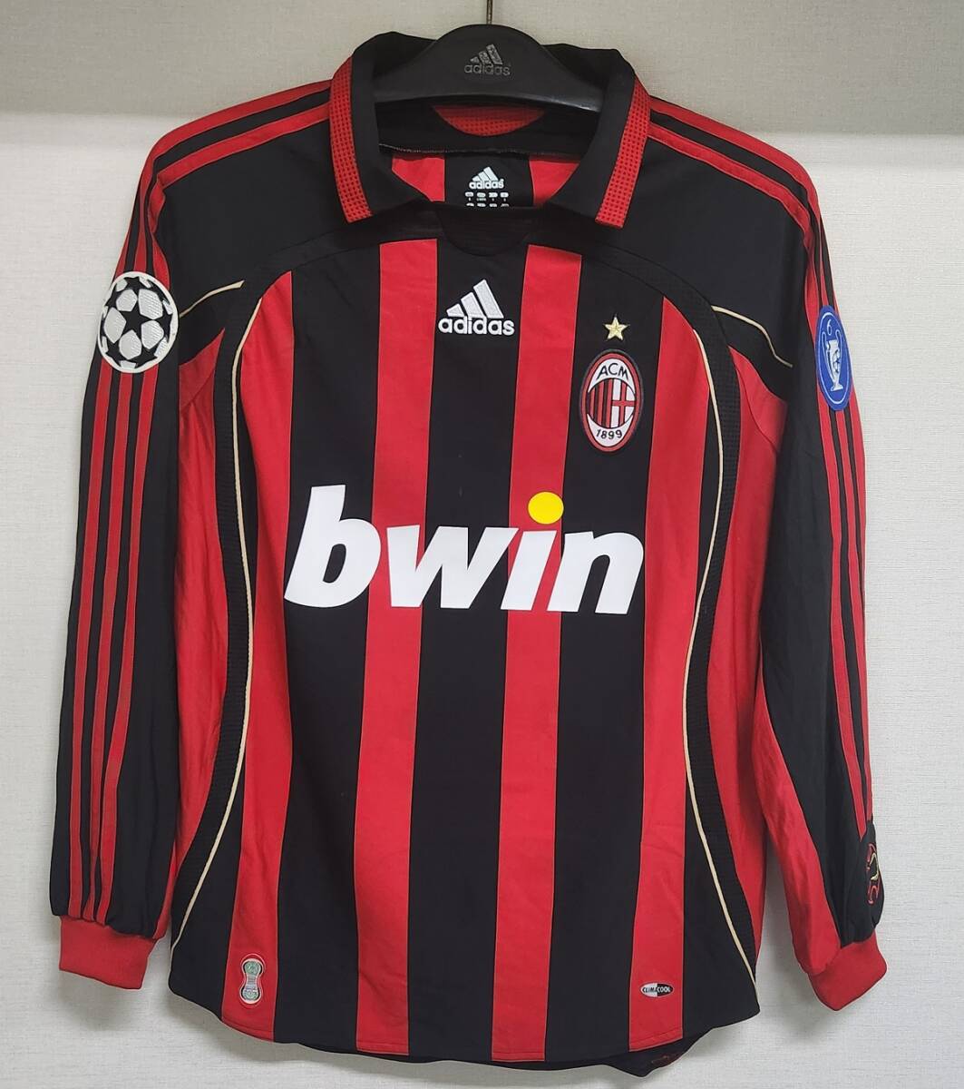 06-07 ACミラン AC Milan (H)#3 マルディーニ mALDINI 長袖 adidas UEFA CL仕様 S拍卖